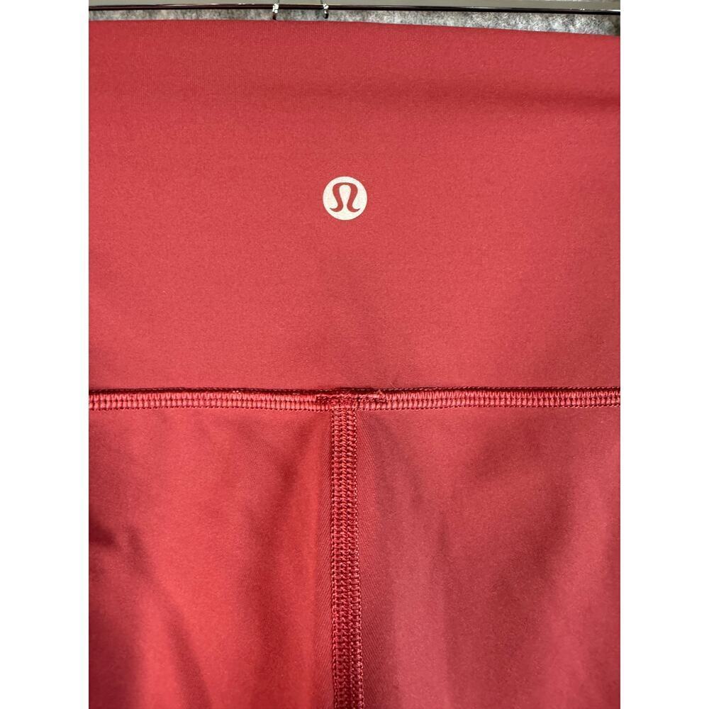 Lululemon Wunder Under Crop High Rise Sz 4 Chianti Luxstreme Leggings 21" Inseam - Picture 4 of 8